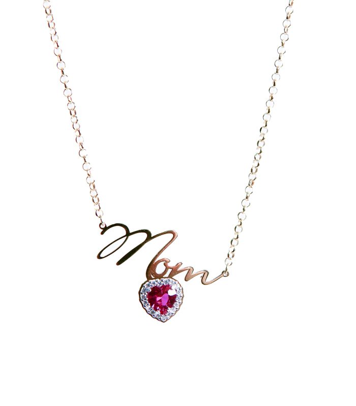 Collana MOM in argento 925 placcato oro 18kt