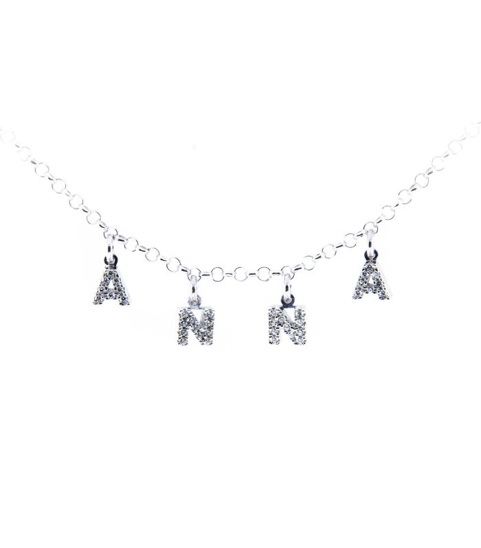 Collana personalizzabile con nome argento 925