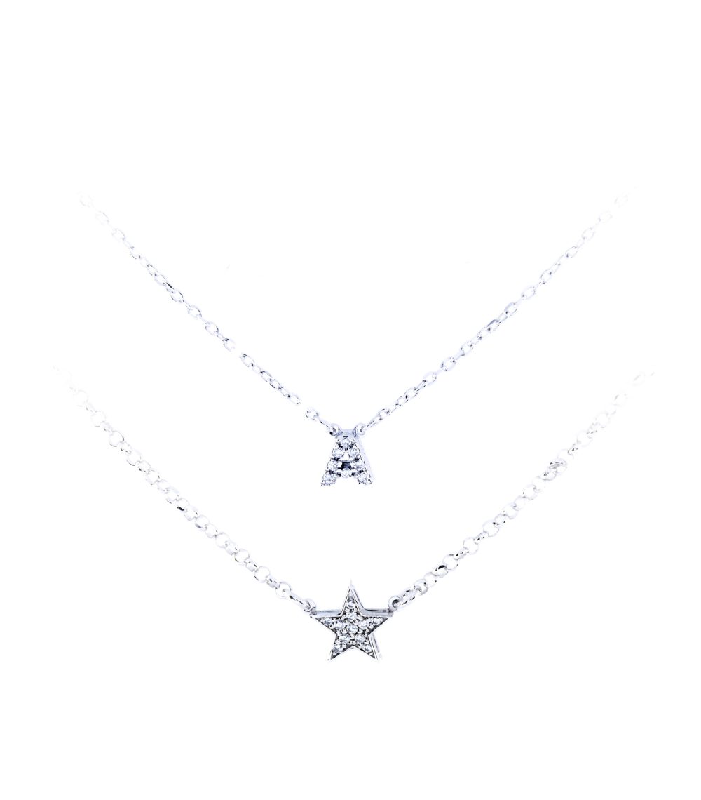 Collana personalizzabile con lettera o elemento argento 925