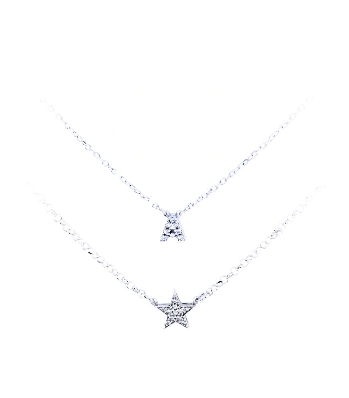 Collana personalizzabile con lettera o elemento argento 925