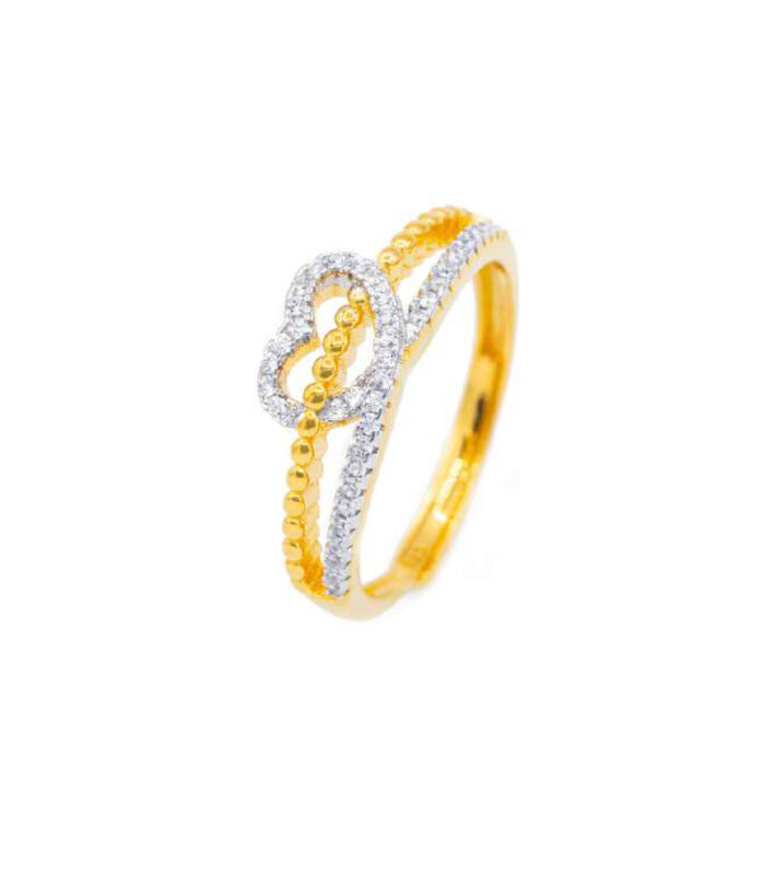 Anello "Intreccio di Cuori Scintillanti" in Argento 925 regolabile- Simbolo d'Amore Eterno