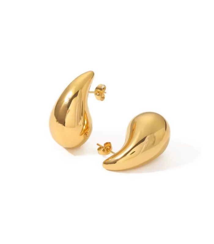 Orecchini goccia tutto in argento 925 10mm