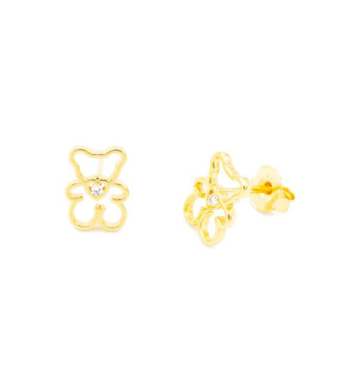 Orecchini "Orsetto Scintillante" argento 925- Un Dolce Tocco di Luce