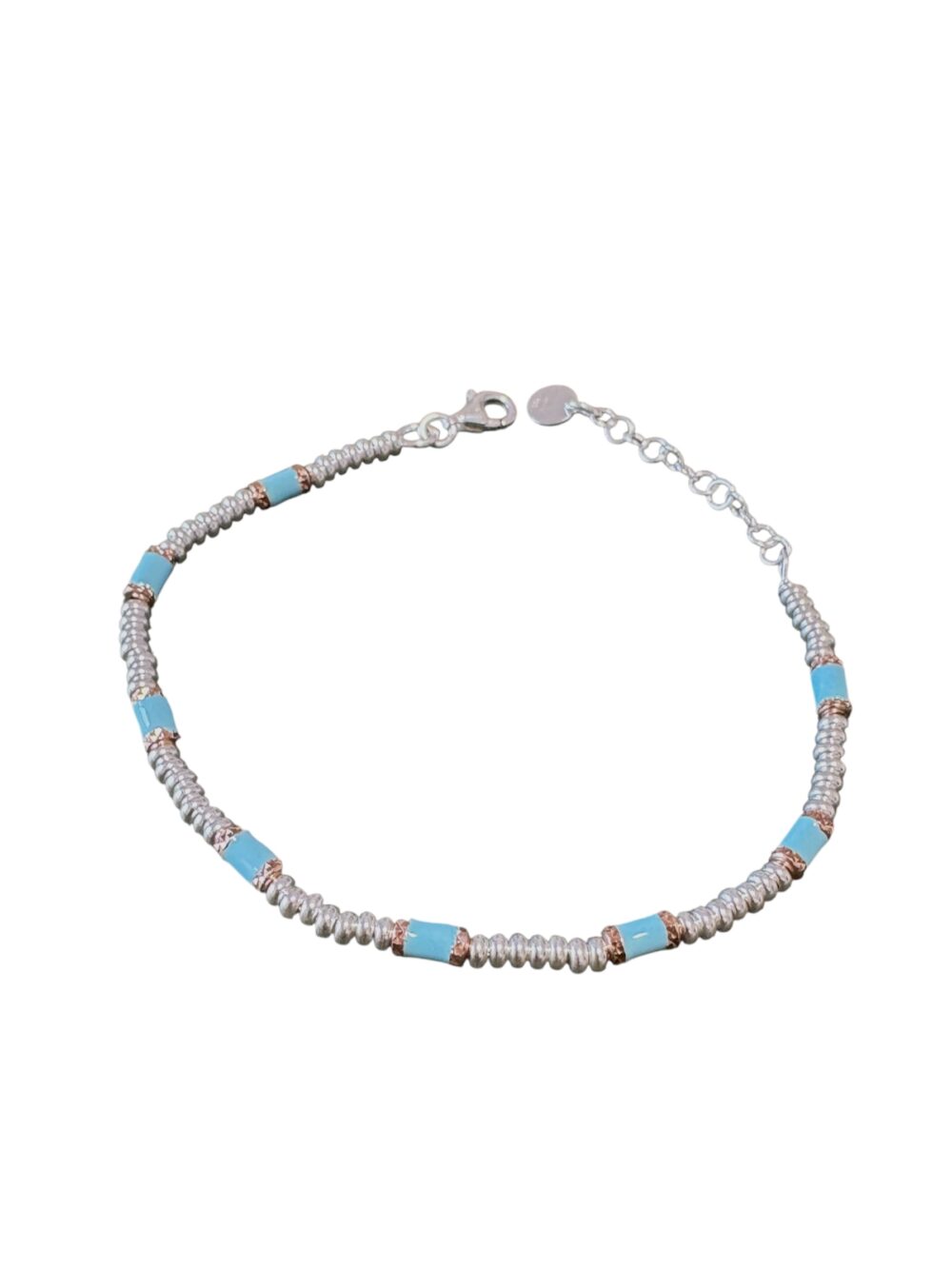 Bracciale in Argento 925 con Pepite Smaltate