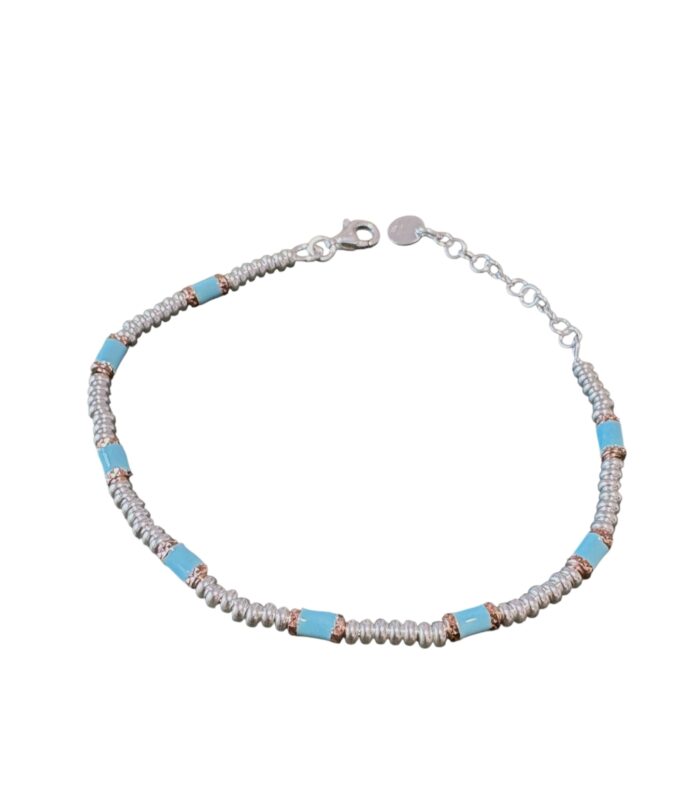 Bracciale in Argento 925 con Pepite Smaltate