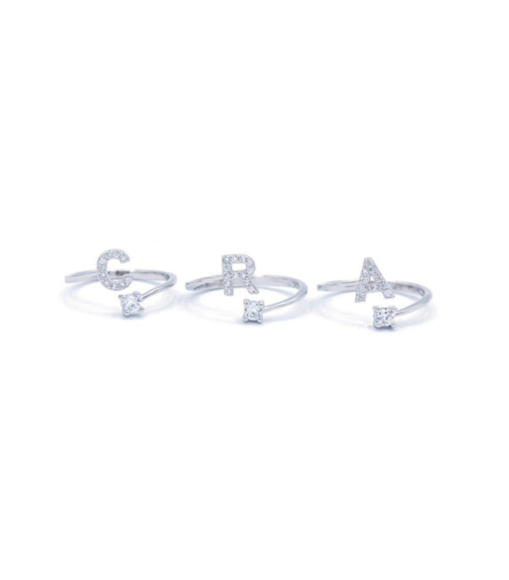 Anello Iniziale Regolabile in Argento 925