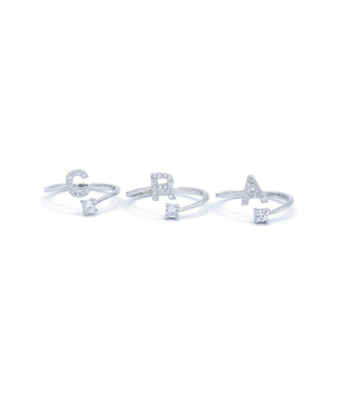 Anello Iniziale Regolabile in Argento 925