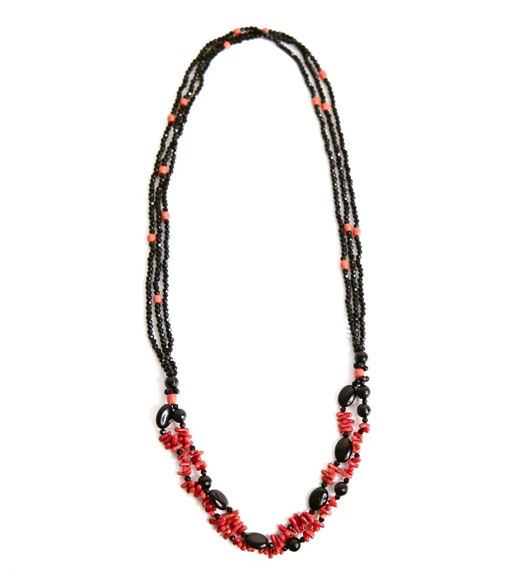 Collana coralli veri rosa