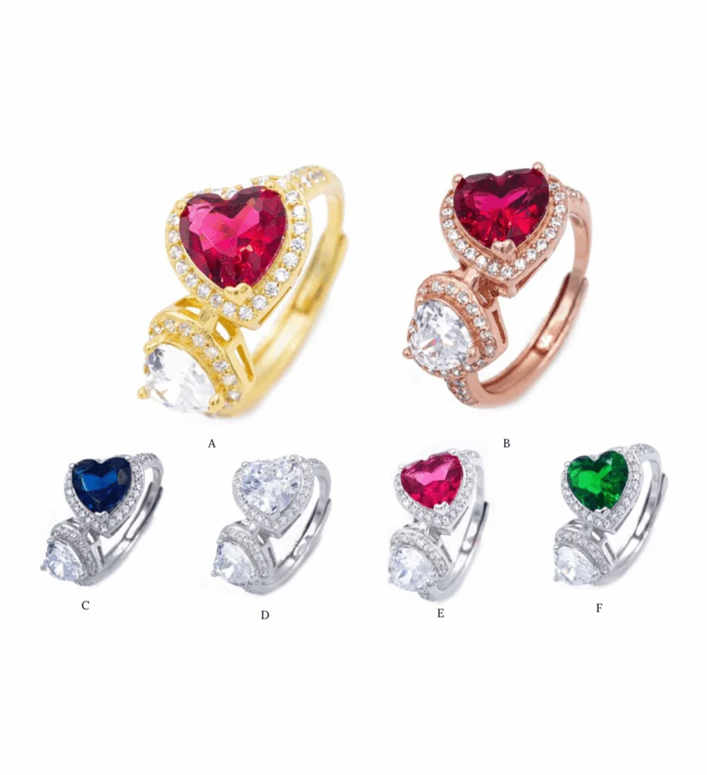 anello da cocktail oro e argento 