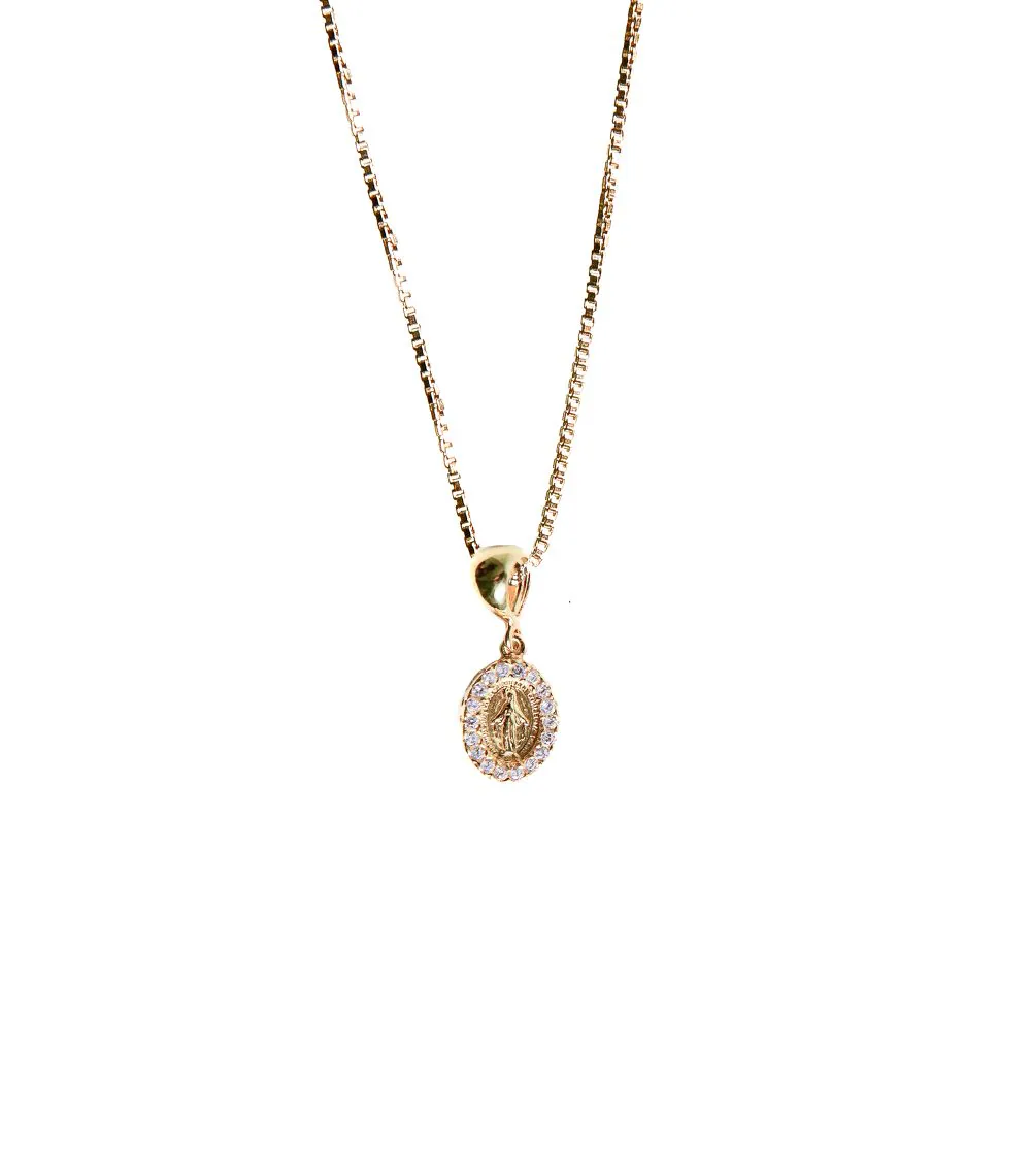 collana parure madonna miracolosa oro 