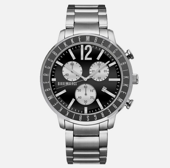 Orologio Uomo BIKKEMBERGS Ref. BKA44 Acciaio Chrono Nero 42mm con data