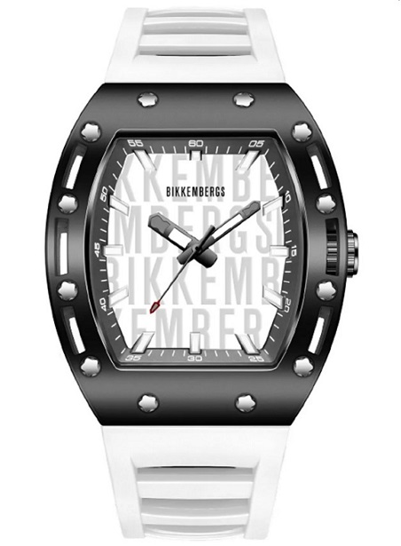 Orologio Uomo BIKKEMBERGS Ref. BKA73 SKELETON in Silicone Bianco 43x50 mm