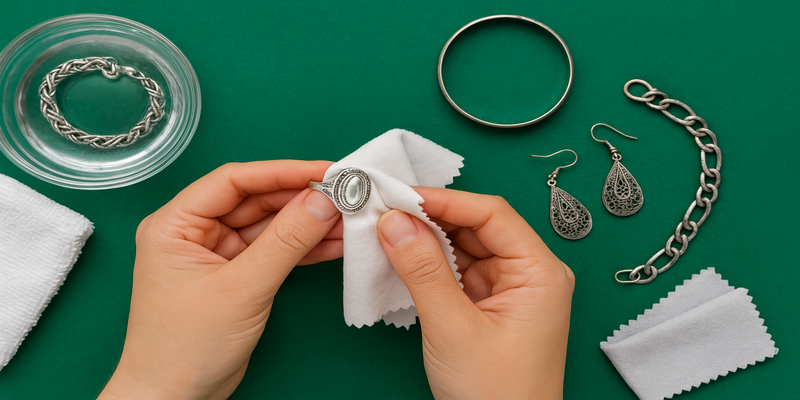 come pulire i gioielli in argento anneriti e ossidati