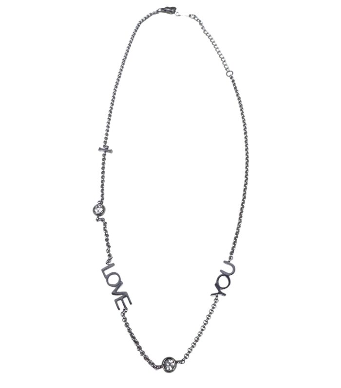 Collana acciaio inox "I Love You" silver o gold