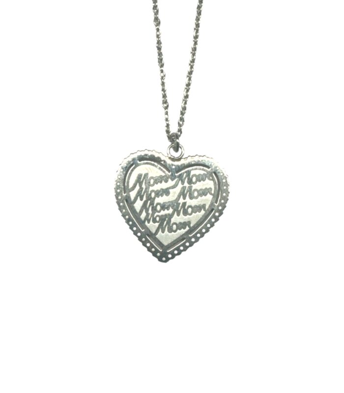 Collana 'Cuore di Mamma' in Acciaio – Personalizzabile sul Retro