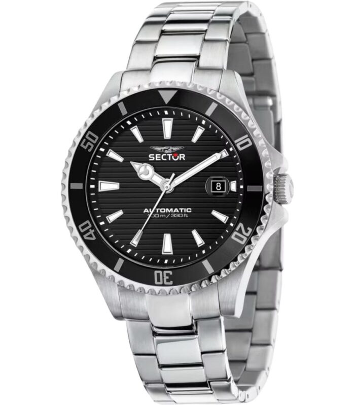 SECTOR 230 OROLOGIO R3223161006 Nero AUTOMATICO UOMO 43mm DATA