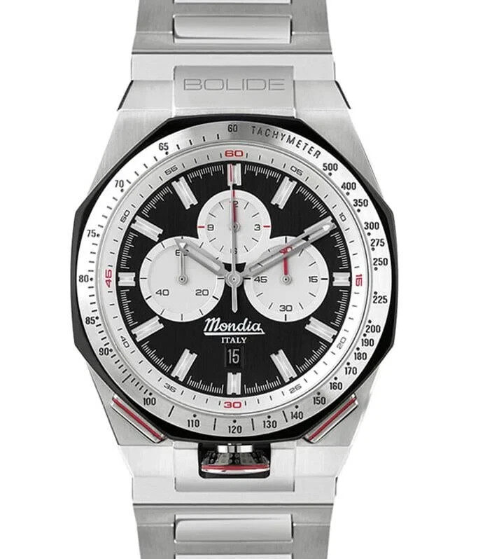 Orologio Mondia Bolide MI-787-SS-FCSL-CM Chrono Quarzo Nuovo Uomo listino 420