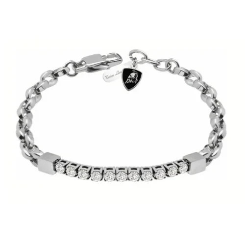 Bracciale Tonino Lamborghini TL0065 Uomo Nuovo Acciaio Con Tennis Cent list 89