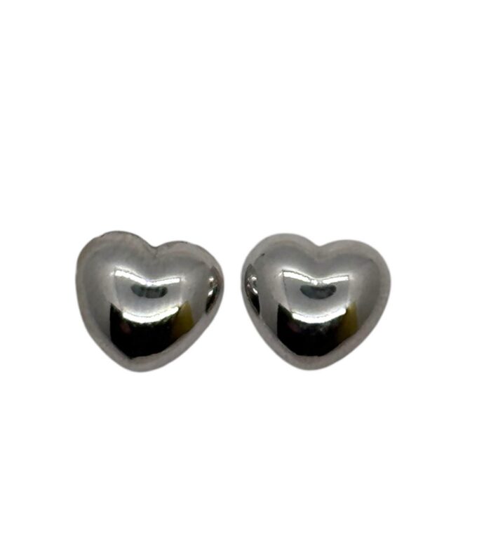 Orecchini a Lobo “Cuore Bombato” in Argento 925